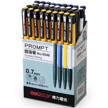 得力 6546 圓珠筆 0.7mm 藍(lán)色 按支銷售